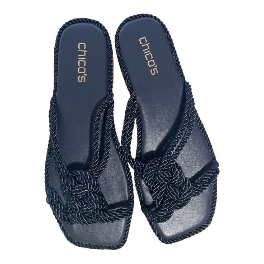 Cord Sandals from Chico’s size 10m Color blue NWOT